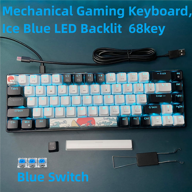 Compact Backlit Gaming Keyboard - Monti Bargains