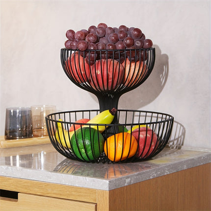 2-Tier Metal Fruit Basket