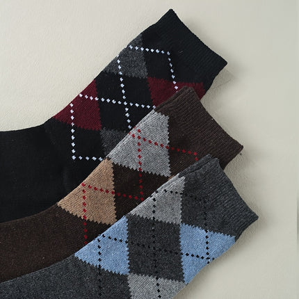 Men's Plaid Thermal Crew Socks