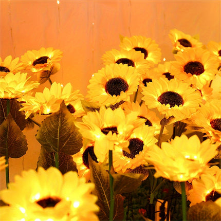 Solar Sunflower Lights - Elegant Garden Glow