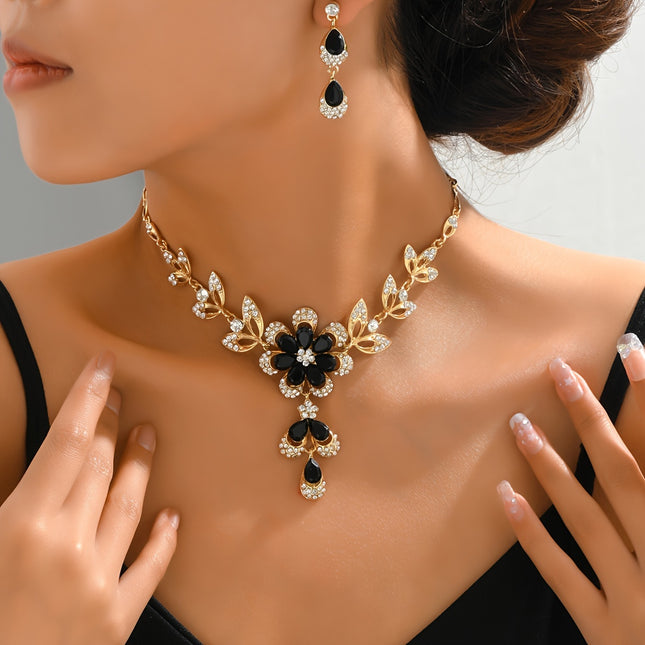 Floral Design Jewelry Set