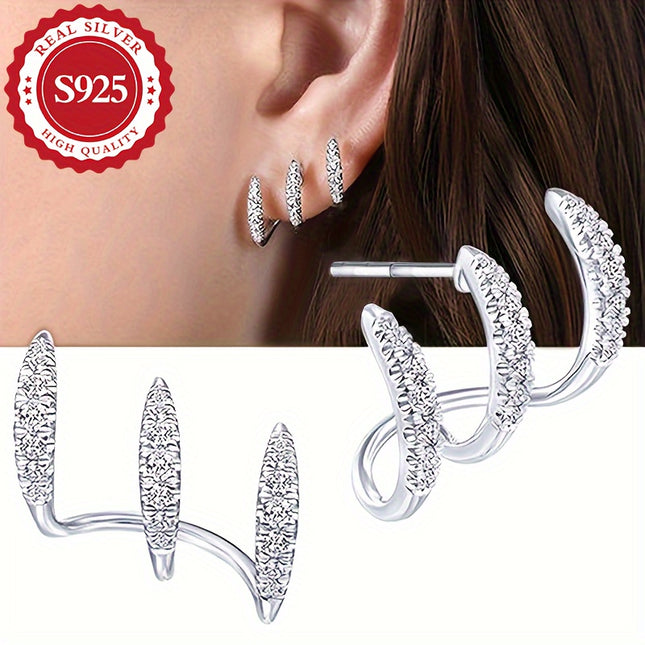 Elegant S925 Zirconia Earrings