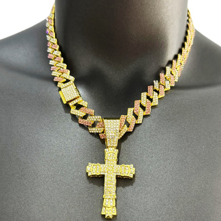 Sky Talent Bao Gold-Plated Cross Necklace