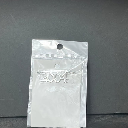 Custom Birth Year Stainless Steel Necklace