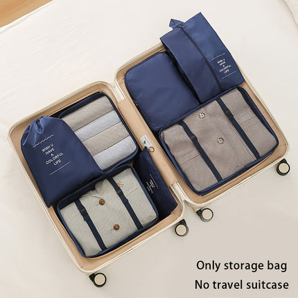 7pcs Travel Packing Organizer Set