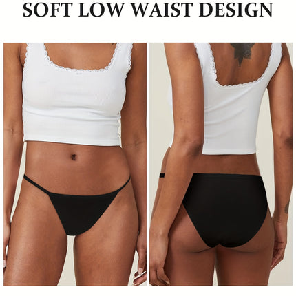 6pcs Seamless Low Waist Briefs