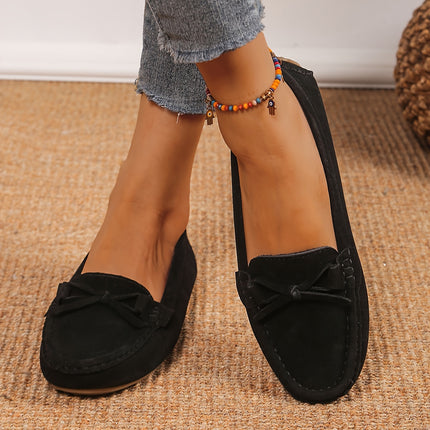 Women's Retro Bow Loafers