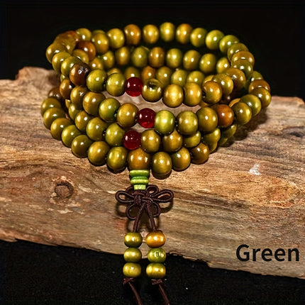 Men's 108 Beads Sandalwood Prayer Bracelet