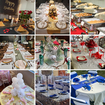 6/12pcs Luxury Soft Satin Napkins