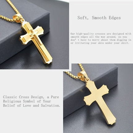 Classic Religious Cross Pendant Necklace