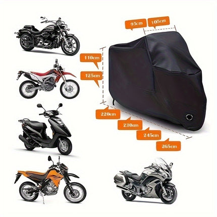 Motorcycle Rain Cover - Waterproof 190T Polyester Protection