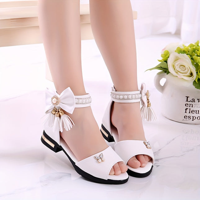 Girls' Cute Bowknot Open-Toe Sandals