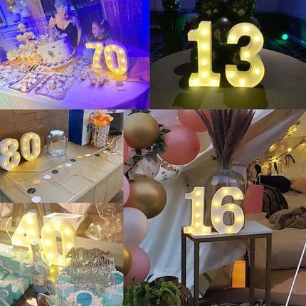 Shine Bright with LED Birthday Number Sign!