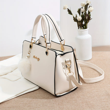Solid Color Crossbody Handbag