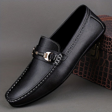 Men's Solid Moc Toe Driving Mocs