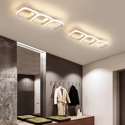 Modern Triangular LED Ceiling Light – Adjustable 3-Color