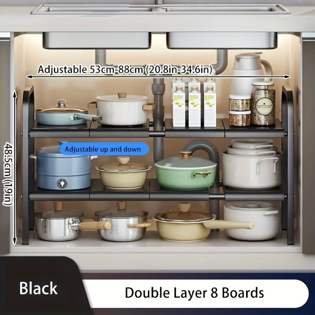 Expandable Sink Storage Rack Set