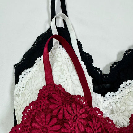 3pcs Floral Lace Lingerie Set