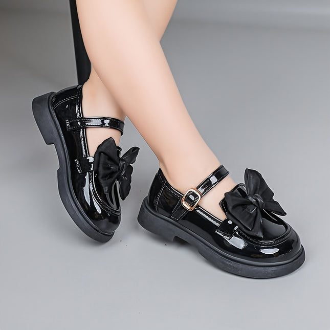 Chic Girls' Bowknot Mary Jane Flats