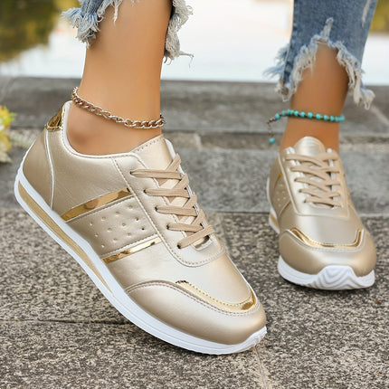 Women's Golden Fashion Sneakers