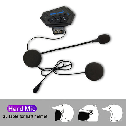 BT12 Motorcycle Helmet Wireless Headset - Handsfree Music & Call