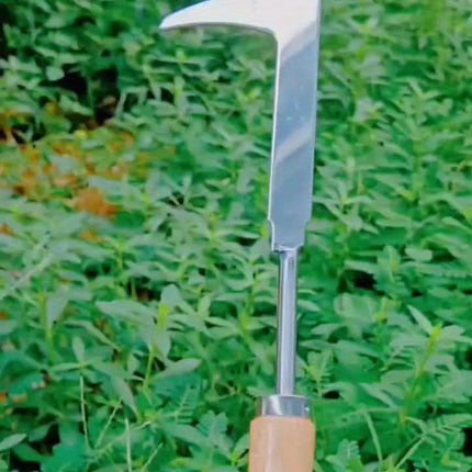 Stainless Steel Weed Puller - Serrated Gardening Knife Tool