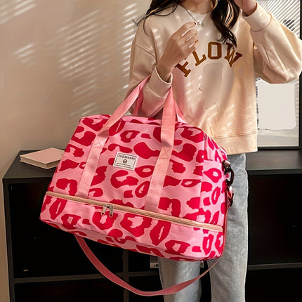 Animal Print Travel Duffel Bag
