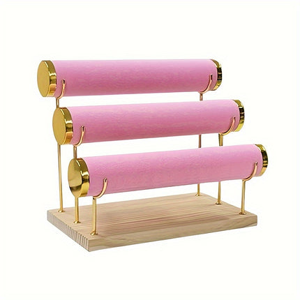 3-Tier Velvet Bracelet Organizer