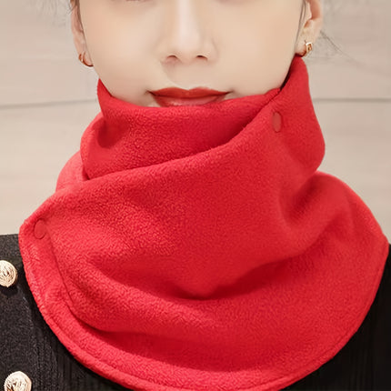 Classic Solid Color Velvet Neck Gaiter