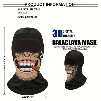 Ghost Skull Balaclava Mask - UV Protection & Windproof