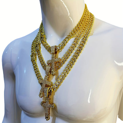 Sky Talent Bao Gold-Plated Cross Necklace