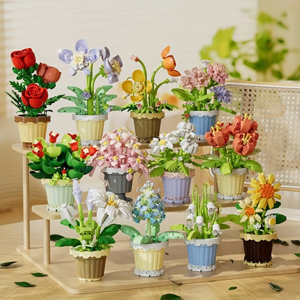 Eternal Flower Puzzle Building Blocks – Creative Assembly Set