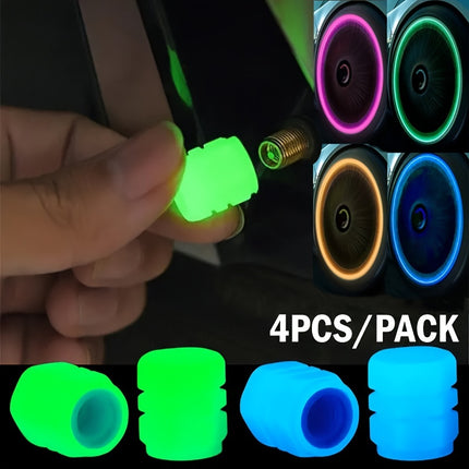 Luminous Valve Caps – Glowing Bike & Car Wheel Decor