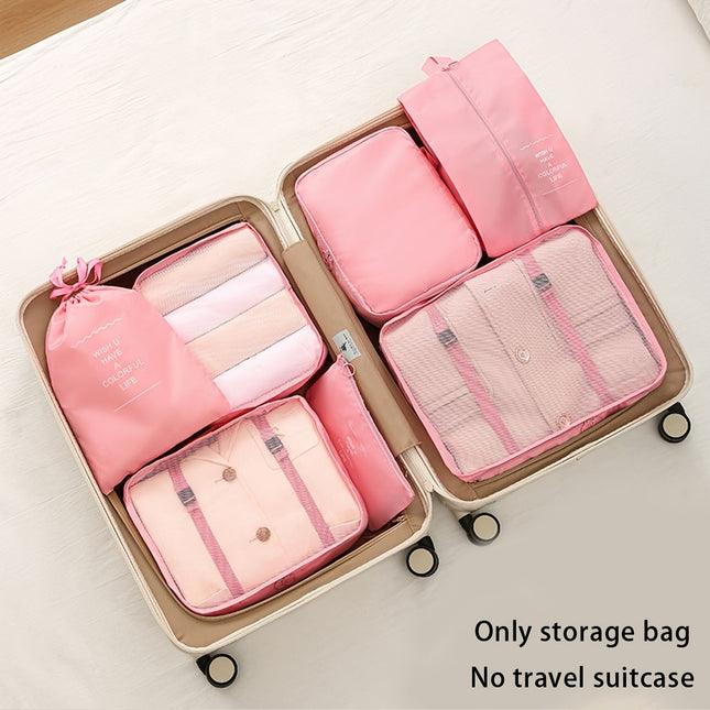 7pcs Travel Packing Organizer Set