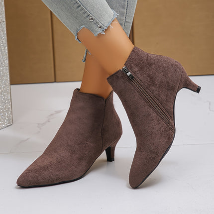 Elegant Pointed Toe Ankle Boots