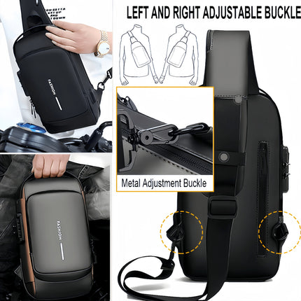 Secure Oxford Crossbody Sling Bag