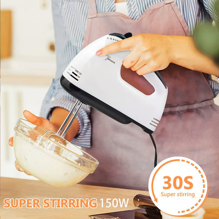 7-Speed Electric Hand Mixer - Perfect for Baking & Cooking