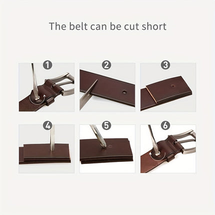 Vintage Embossed Leather Belt