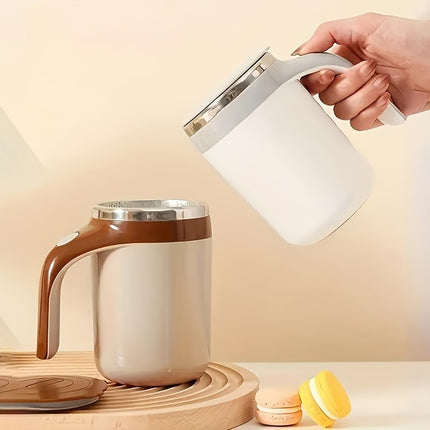 Magnetic Stirring Coffee Mug – Self Mixing for Easy Enjoyment