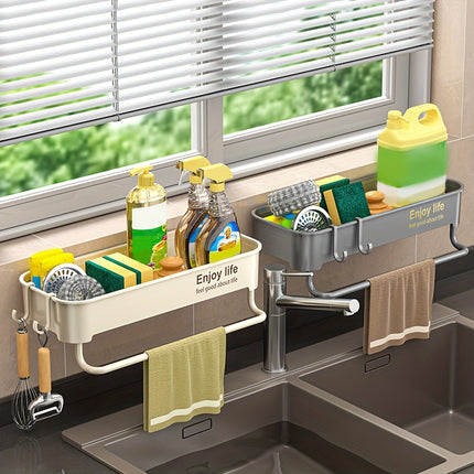 Easy-Install Thick Kitchen Sink Organizer - No-Drill Storage