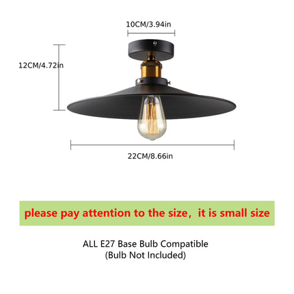 Modern Industrial Loft Ceiling Light – Retro Metal Fixture
