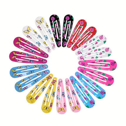 10/30pcs Baby Girls Cute Star & Butterfly Hair Clips