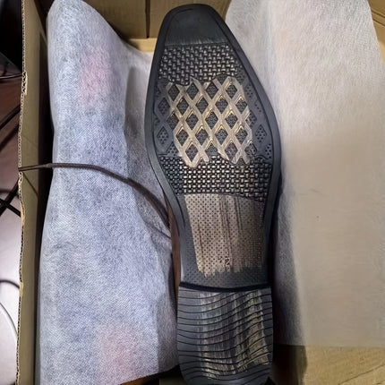 Classic Brown Lace-Up Dress Shoes