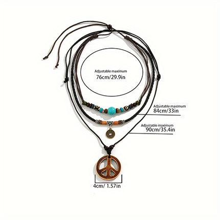 Retro Tribal Multilayer Necklace