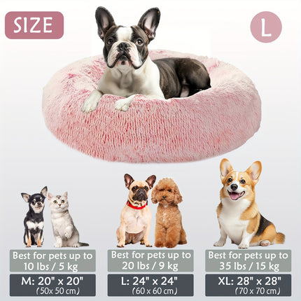 Calming Plush Pet Bed - Monti Bargains