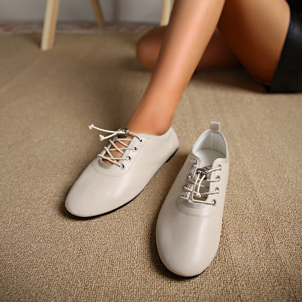 Elegant Lace-Up Ballet Flats