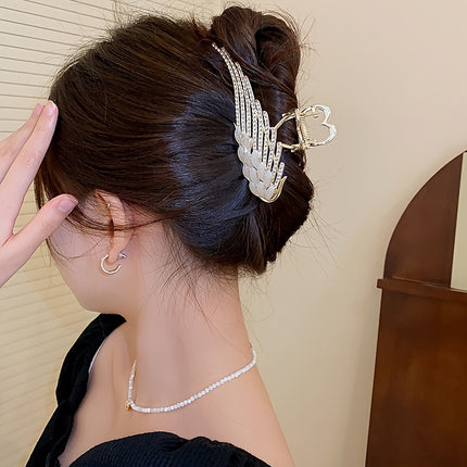 Elegant Angel Wing Hair Claw Clip