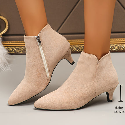Elegant Pointed Toe Ankle Boots