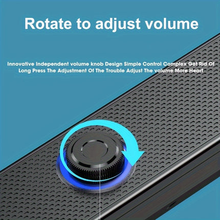 Desktop Computer Small Speaker with Cable - Monti Bargains