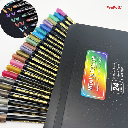 Metallic Glitter Paint Marker Pens
